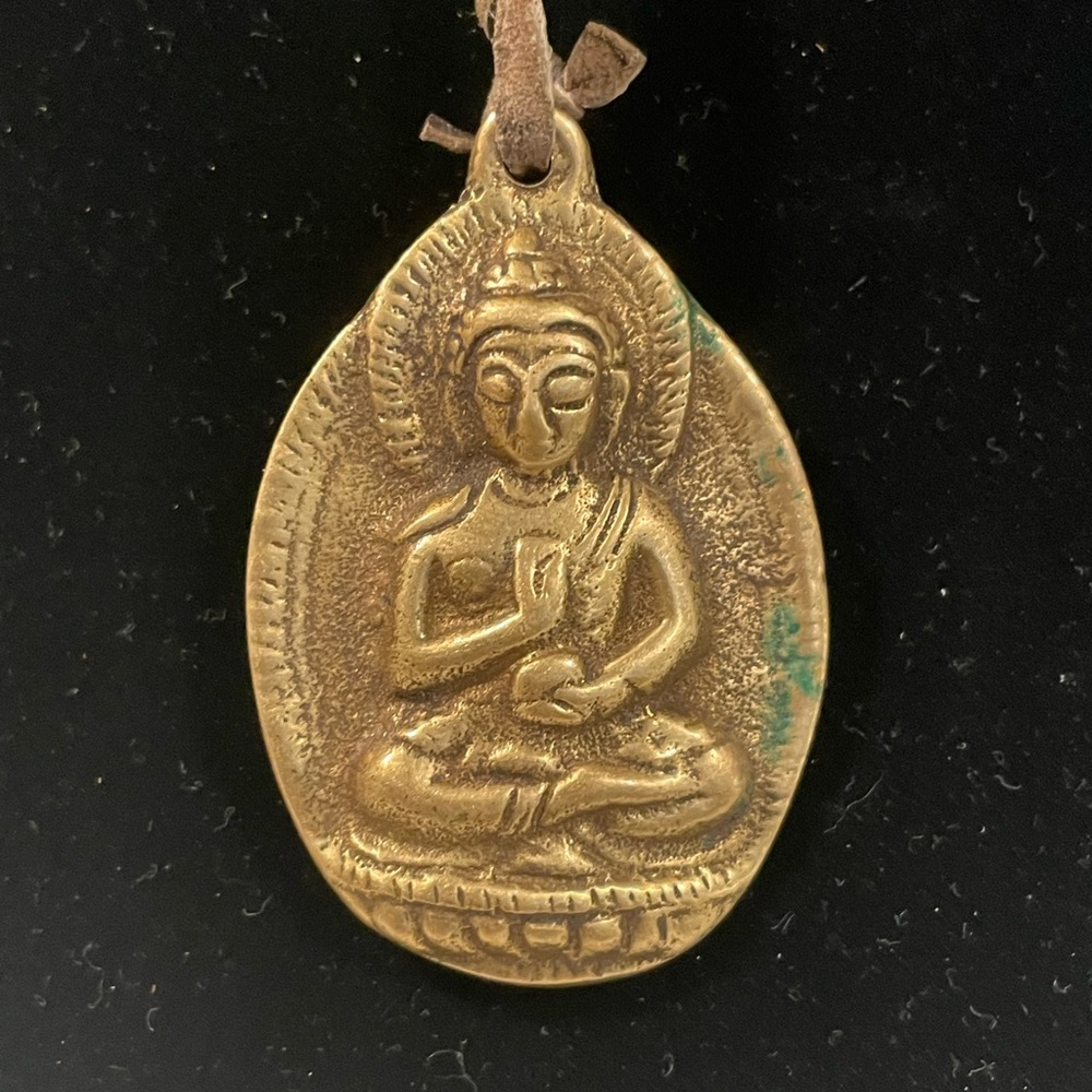Vintage Brass Medicine Buddha Pendant
